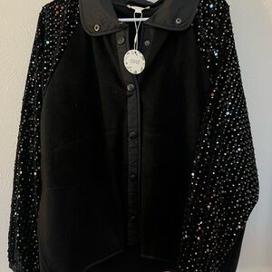 ODDY Black Sequin Jacket
